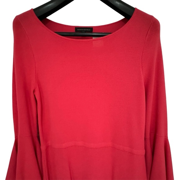 BANANA REPUBLIC - Women’s - Knit Aline Handkerchief 3/4 Sleeve Dress -Pink Small - Picture 5 of 5